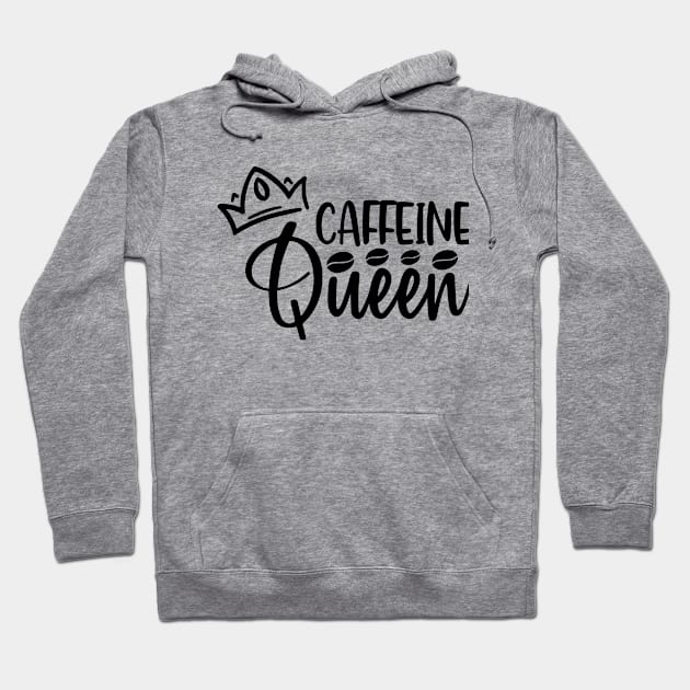 caffeine queen Hoodie by kakimonkey